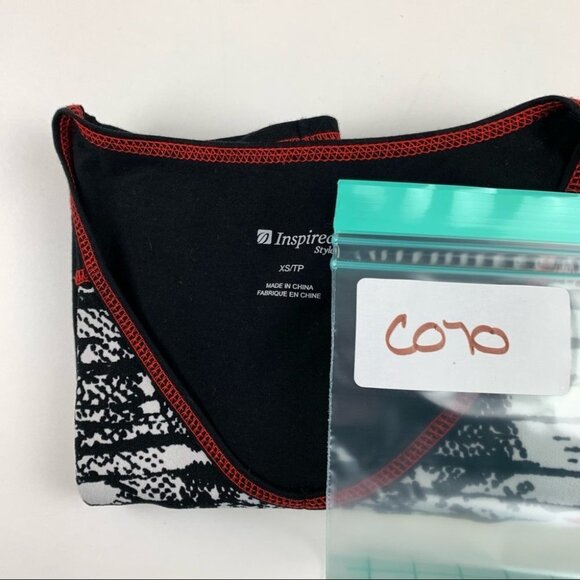 INSPIRED Style Black ¾ Sleeve Exposed Stitching - Picture 8 of 8